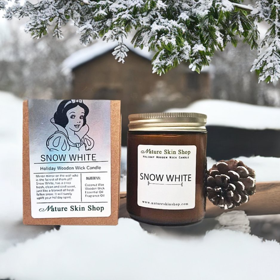 Snow White Wood Wick Soy Candle-0